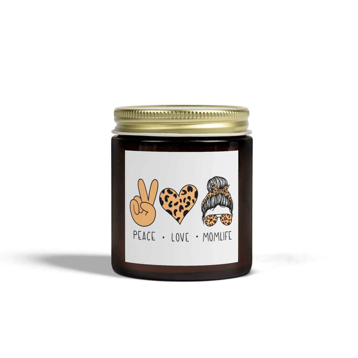 Peace Love Momlife Scented Candle | Coconut Apricot Wax (4oz & 9oz)