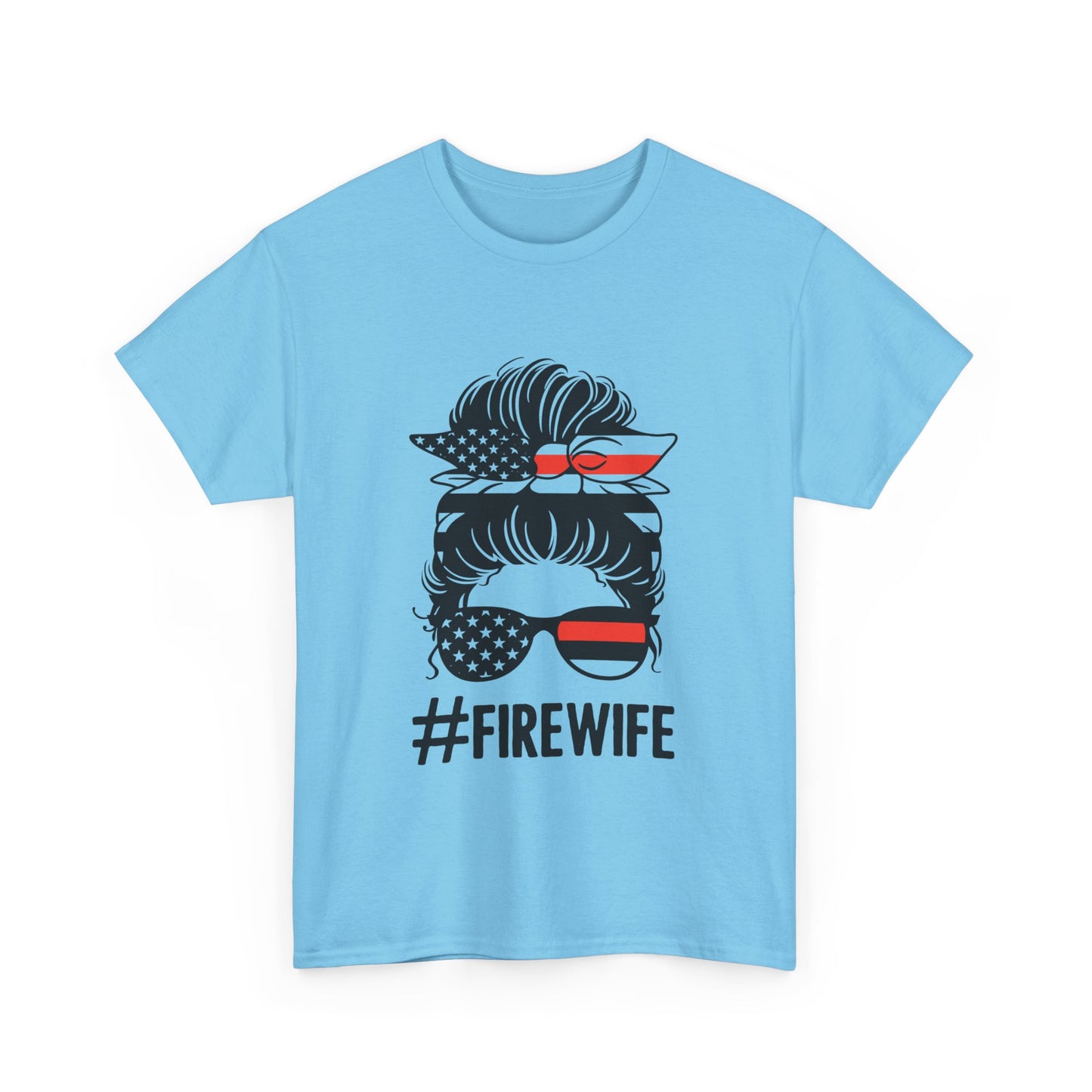 Firefighter Spouse Unisex Heavy Cotton Tee - #FIREWIFE Graphic Shirt