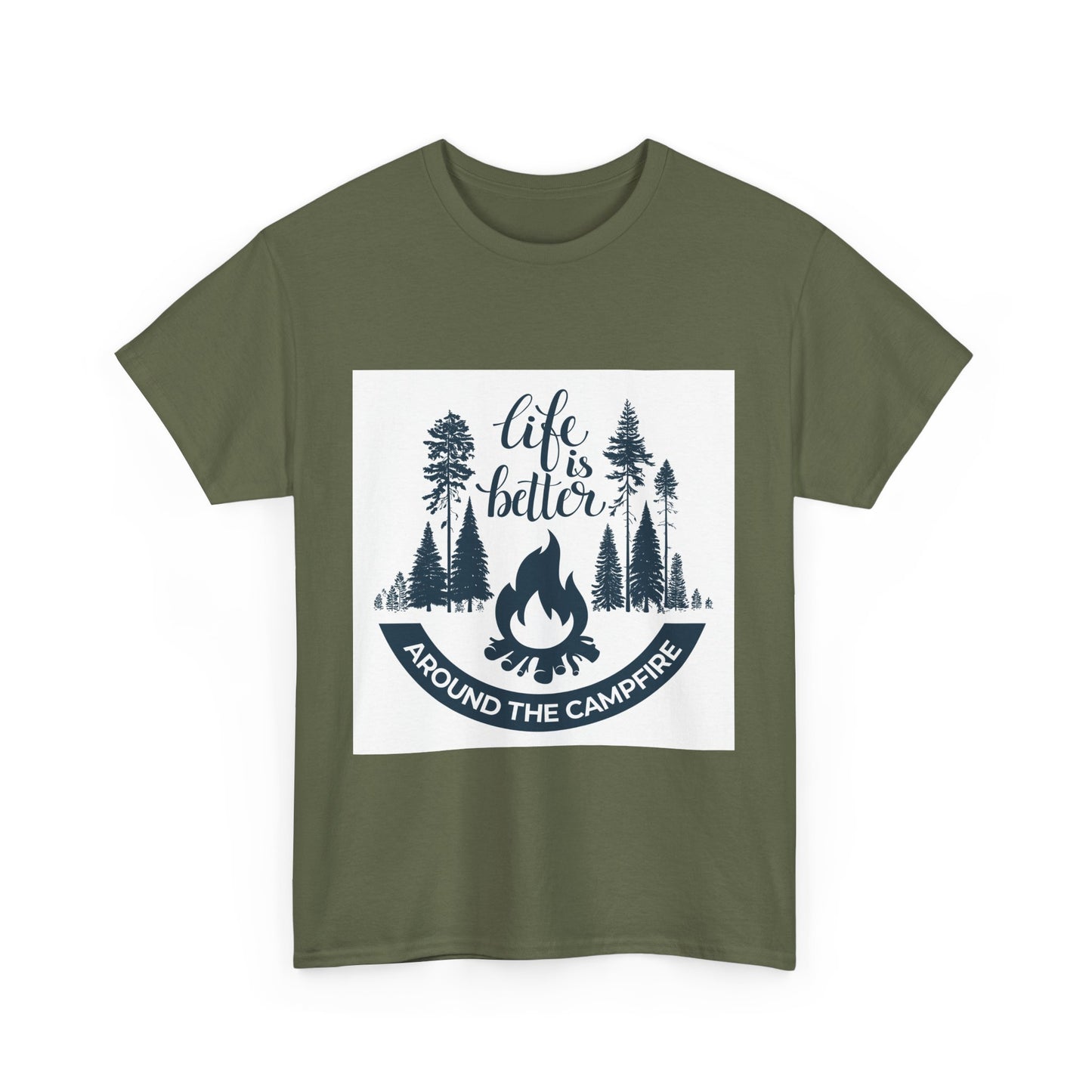 Unisex Camping Tee - "Life is Better Around the Campfire"