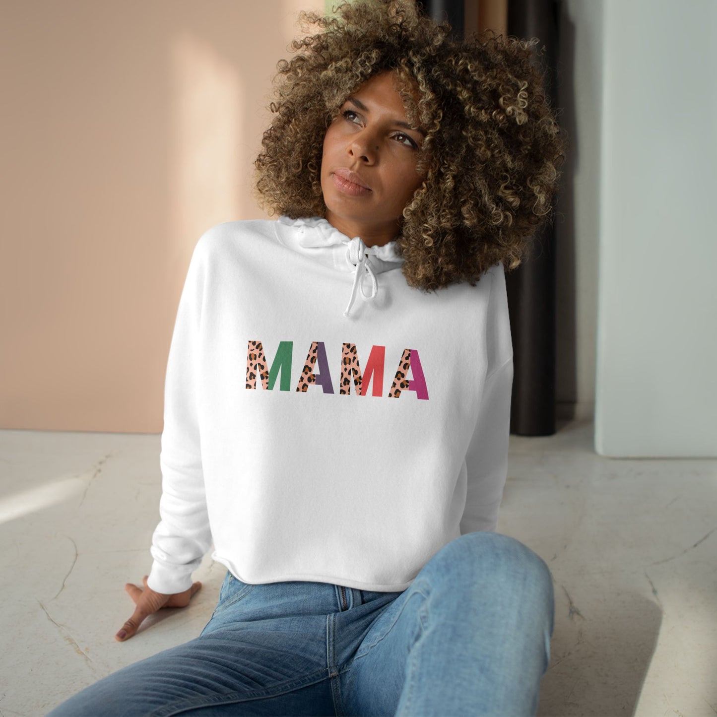 Mama Crop Hoodie - Stylish & Comfortable Sweatshirt for Moms