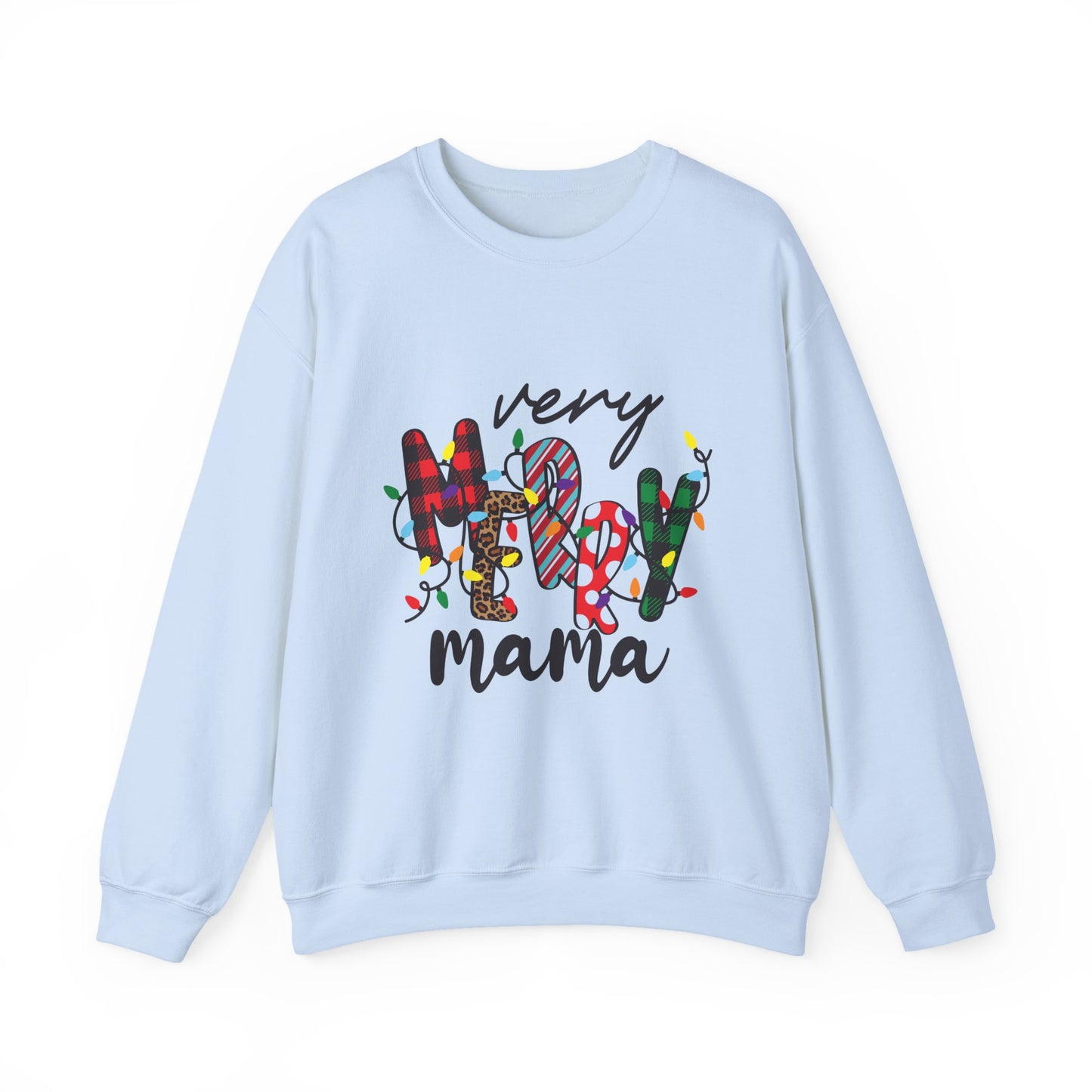 Very Merry Mama Sweatshirt | Christmas Mom Holiday Crewneck