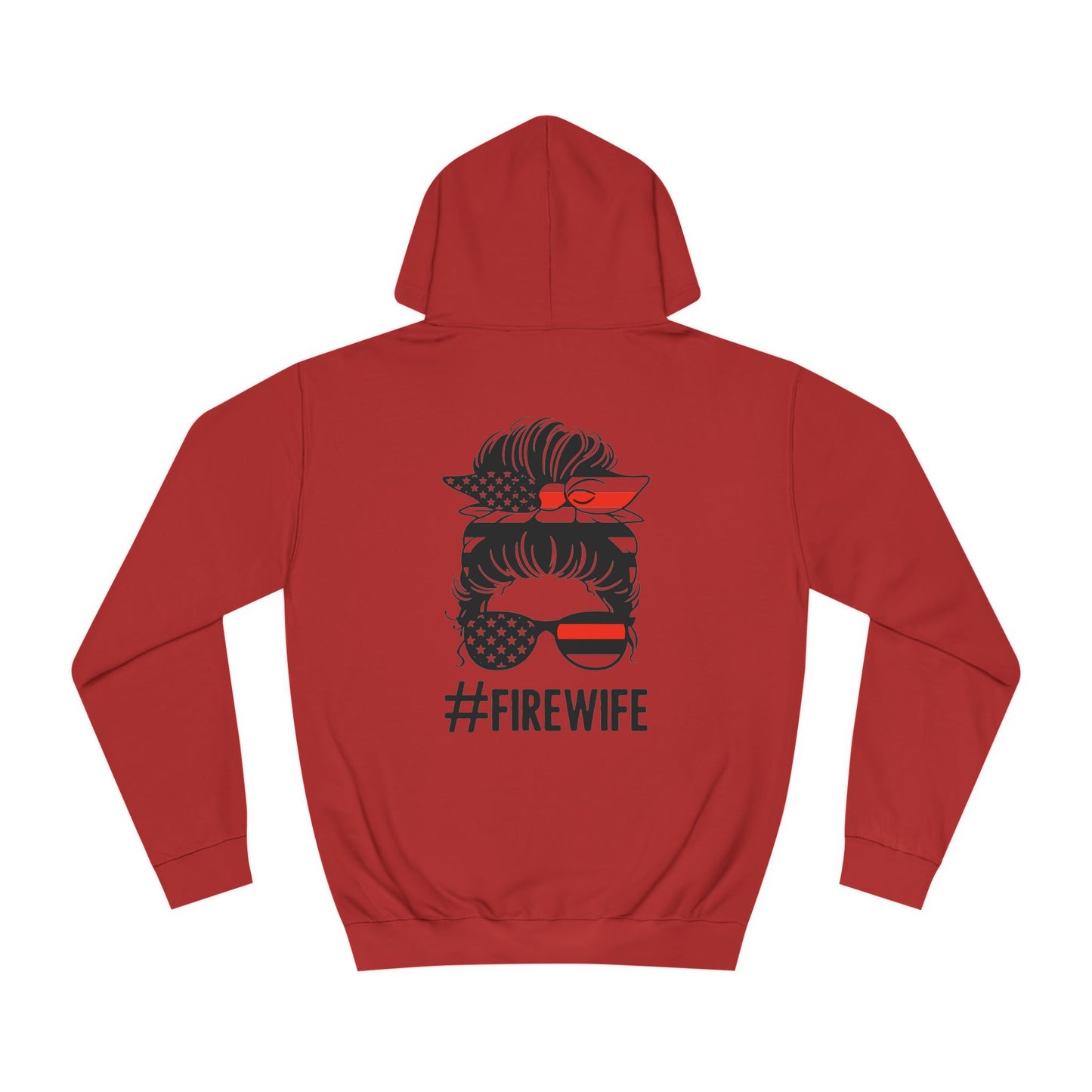 Firefighter Wife Unisex College Hoodie – Stylish Comfort for Celebrating Love & Dedication