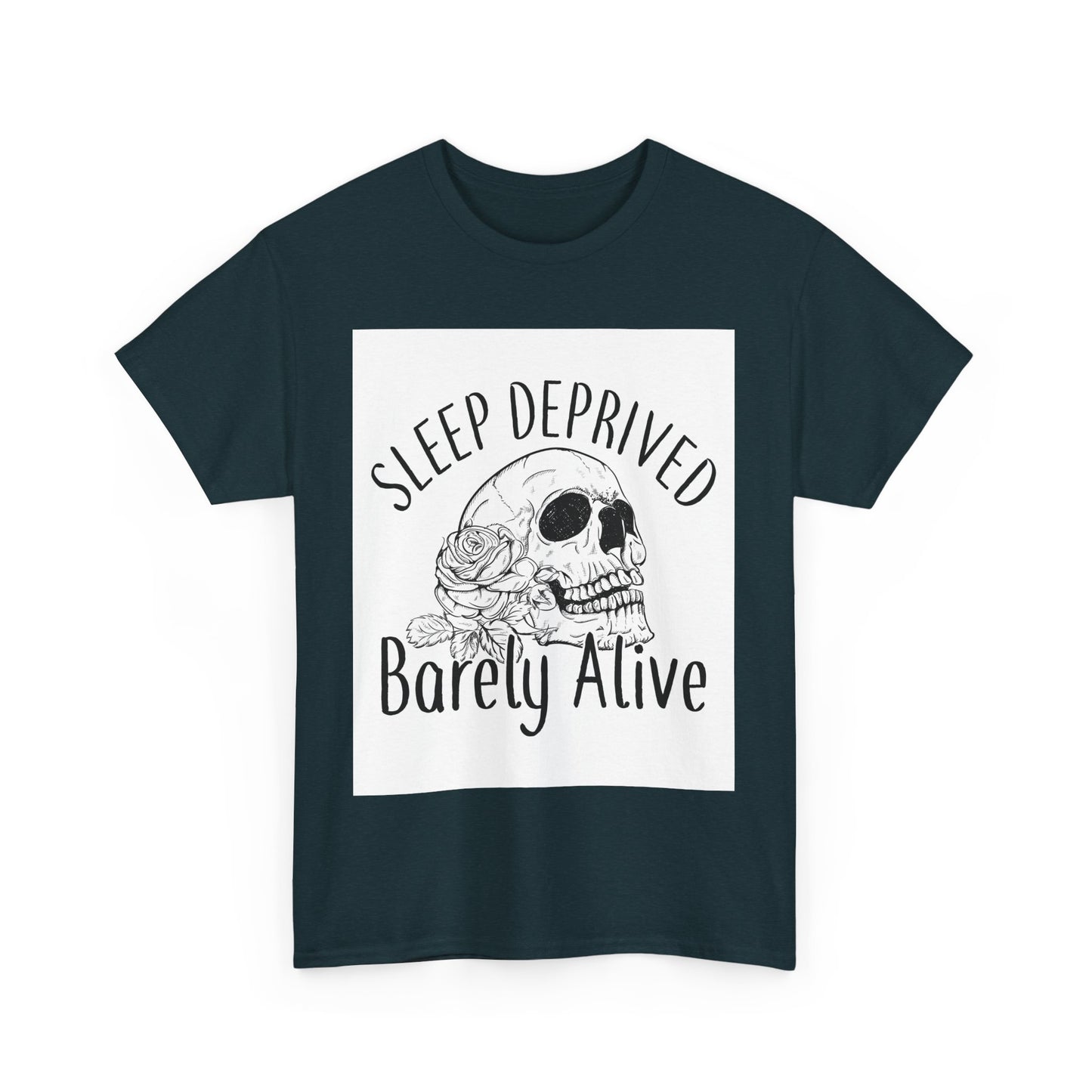 Sleep Deprived Skull Graphic Unisex Cotton Tee