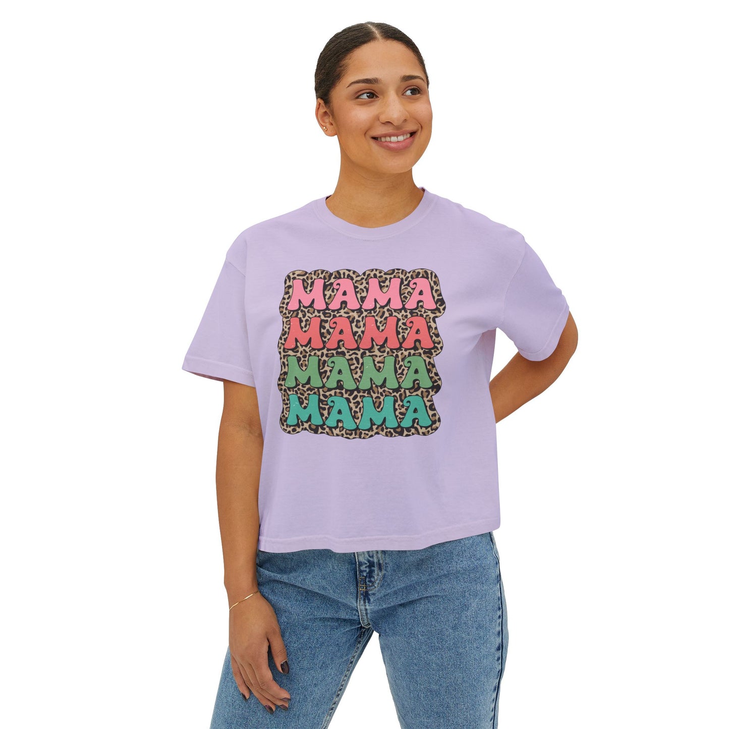 Mama Graphic Boxy Tee - Trendy Women's Apparel