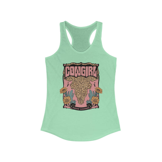 Cowgirl Graphic Racerback Tank - Trendy Western Style for Women