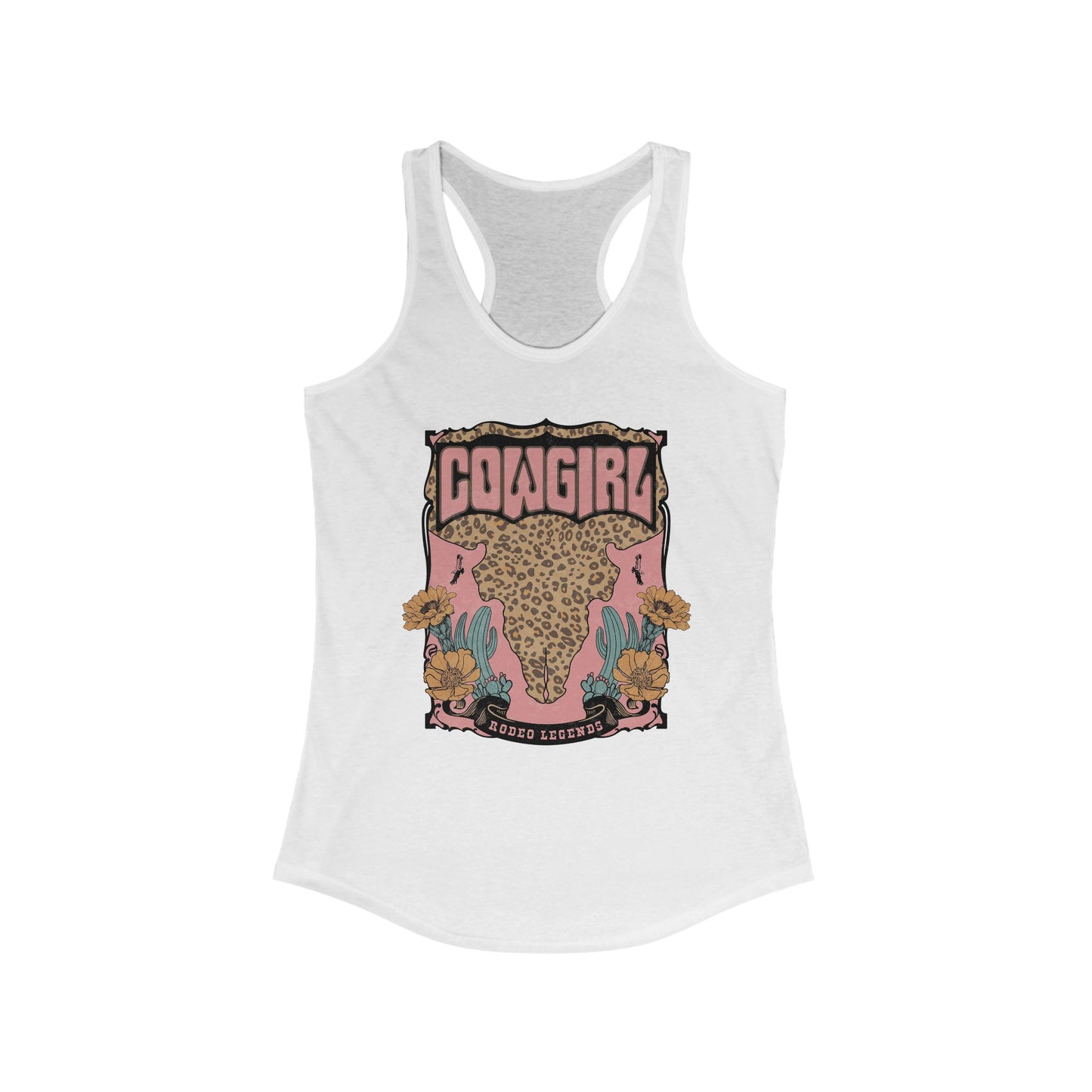Cowgirl Graphic Racerback Tank - Trendy Western Style for Women