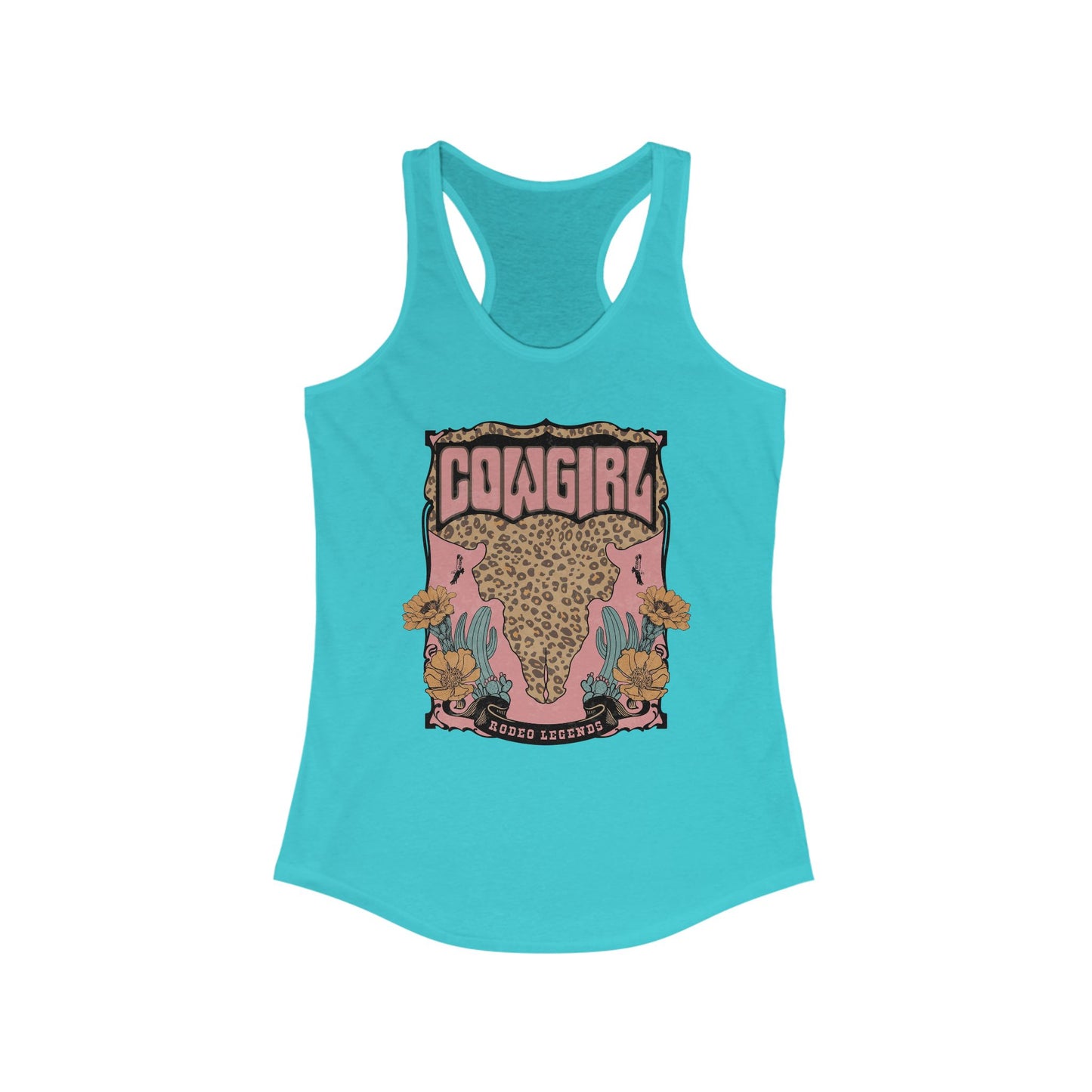 Cowgirl Graphic Racerback Tank - Trendy Western Style for Women