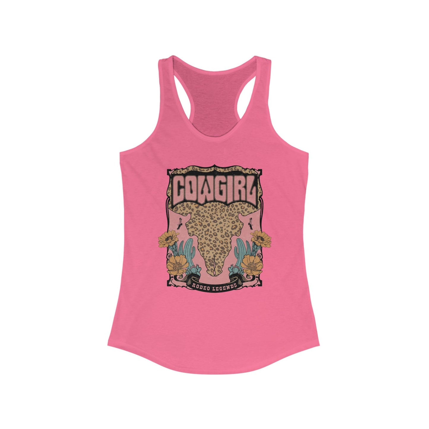 Cowgirl Graphic Racerback Tank - Trendy Western Style for Women