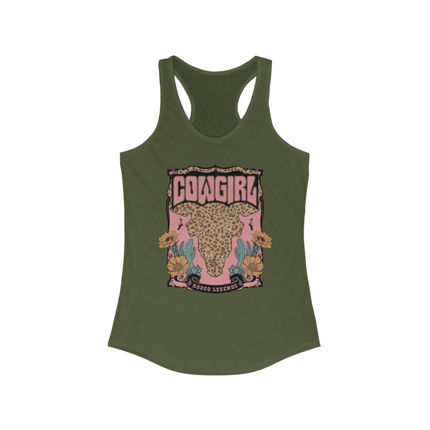 Cowgirl Graphic Racerback Tank - Trendy Western Style for Women