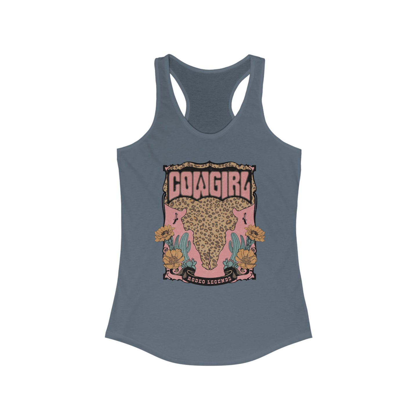 Cowgirl Graphic Racerback Tank - Trendy Western Style for Women