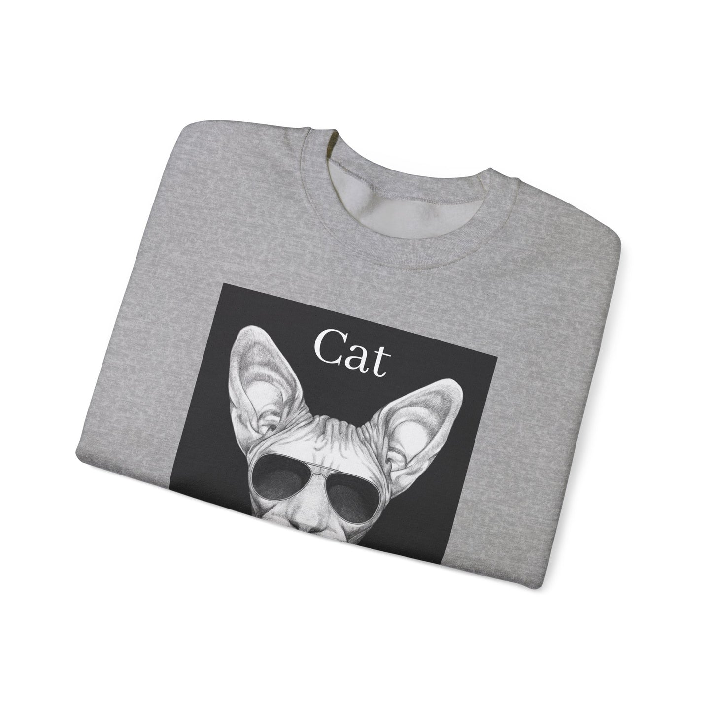 Cat Boss Unisex Crewneck Sweatshirt - Funny Cat Graphic Pullover