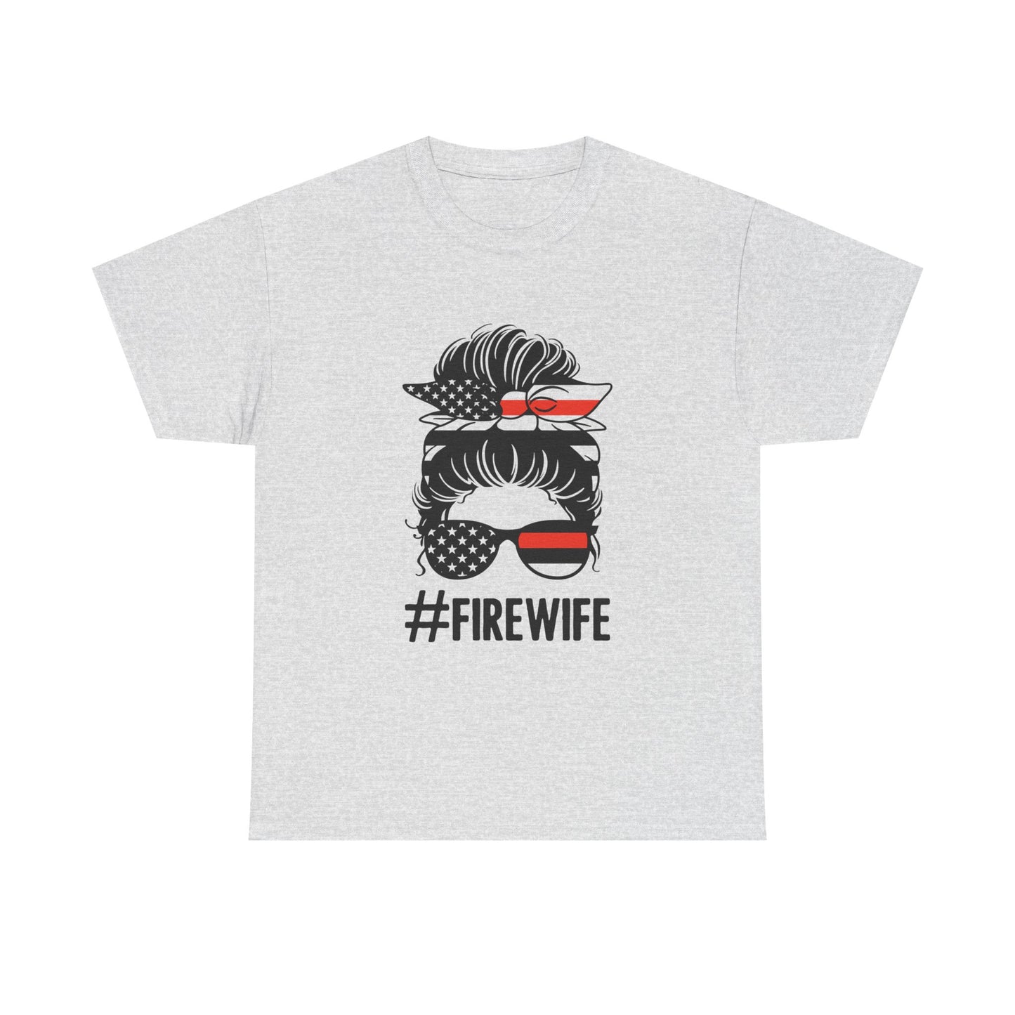 Firefighter Spouse Unisex Heavy Cotton Tee - #FIREWIFE Graphic Shirt