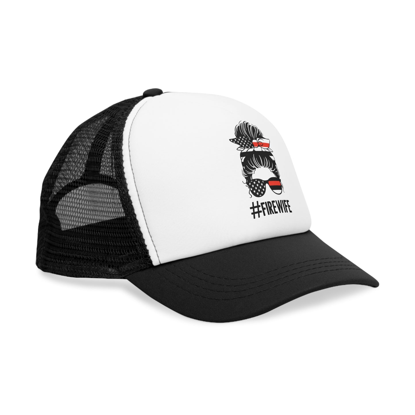 #Firewife Mesh Cap - Trendy Snapback for Firefighter Wives