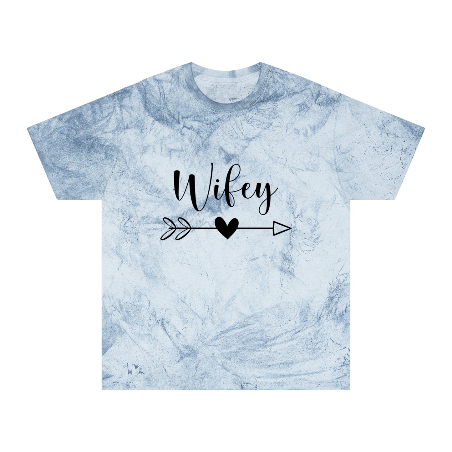 Unisex Color Blast T-Shirt - Wifey Tee, Stylish Casual Wear, Gift for Brides, Anniversary Gift, Trendy Graphic Tee