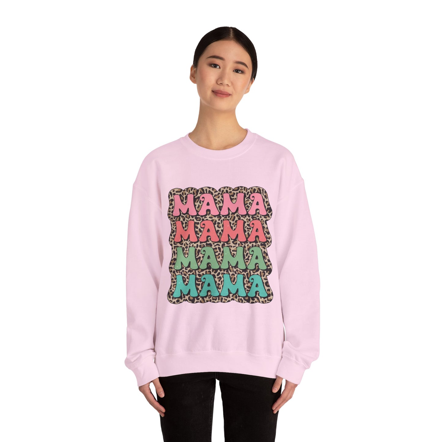 Mama Graphic Crewneck Sweatshirt - Stylish and Cozy for Moms