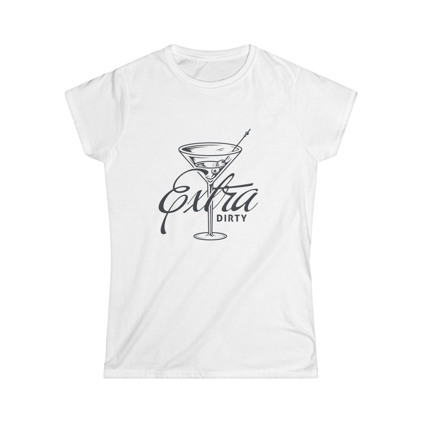 Extra Dirty Martini Women's Tee | Cute Cocktail Shirt | Funny Party T-Shirt, Girls Night Out, Gift for Bartenders, Birthday Gift