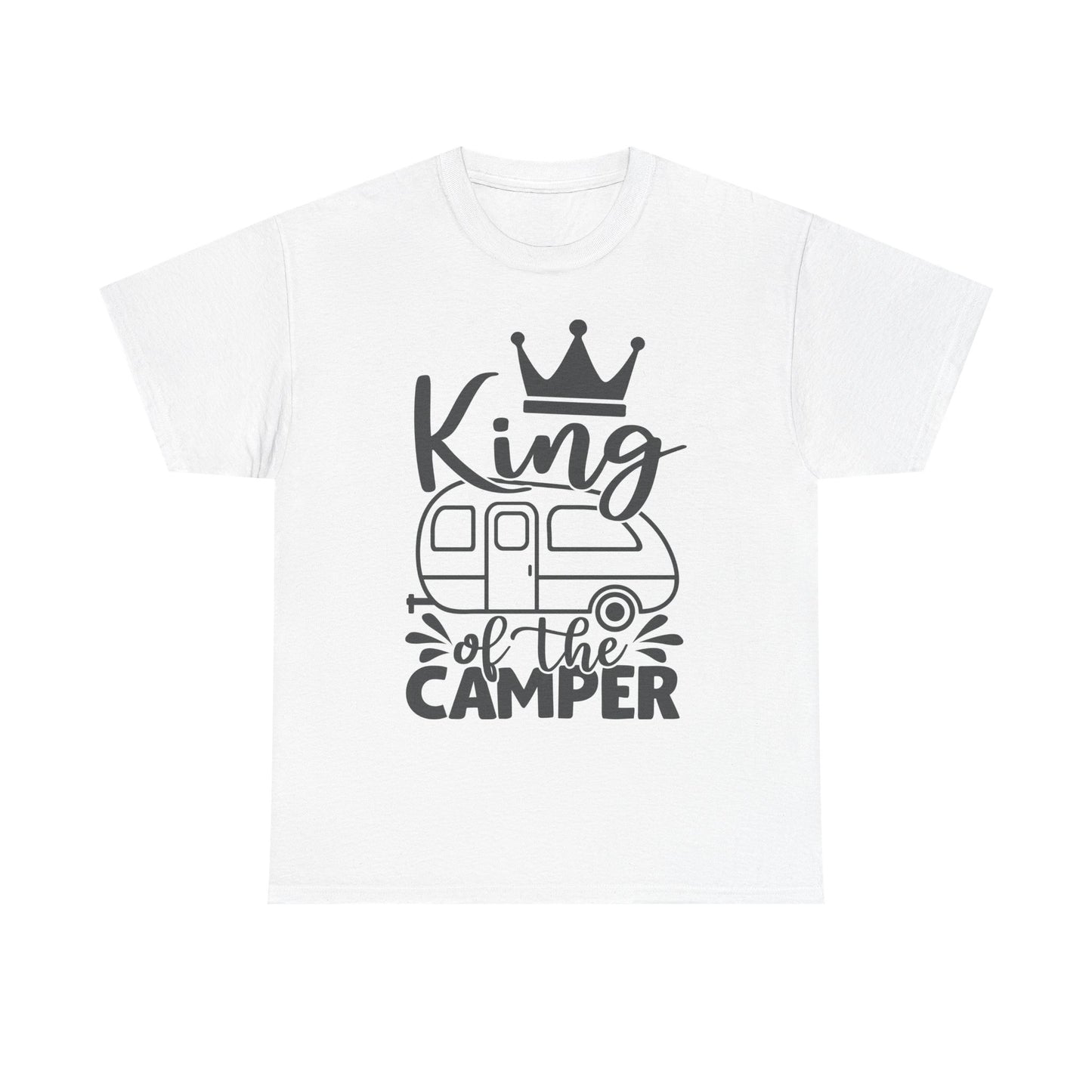 King of the Camper Unisex Heavy Cotton Tee - Perfect for RV Lovers and Campers