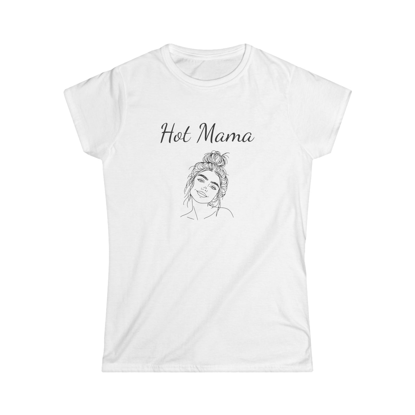 Hot Mama Women's Softstyle Tee – Cute and Confident Lifestyle Top