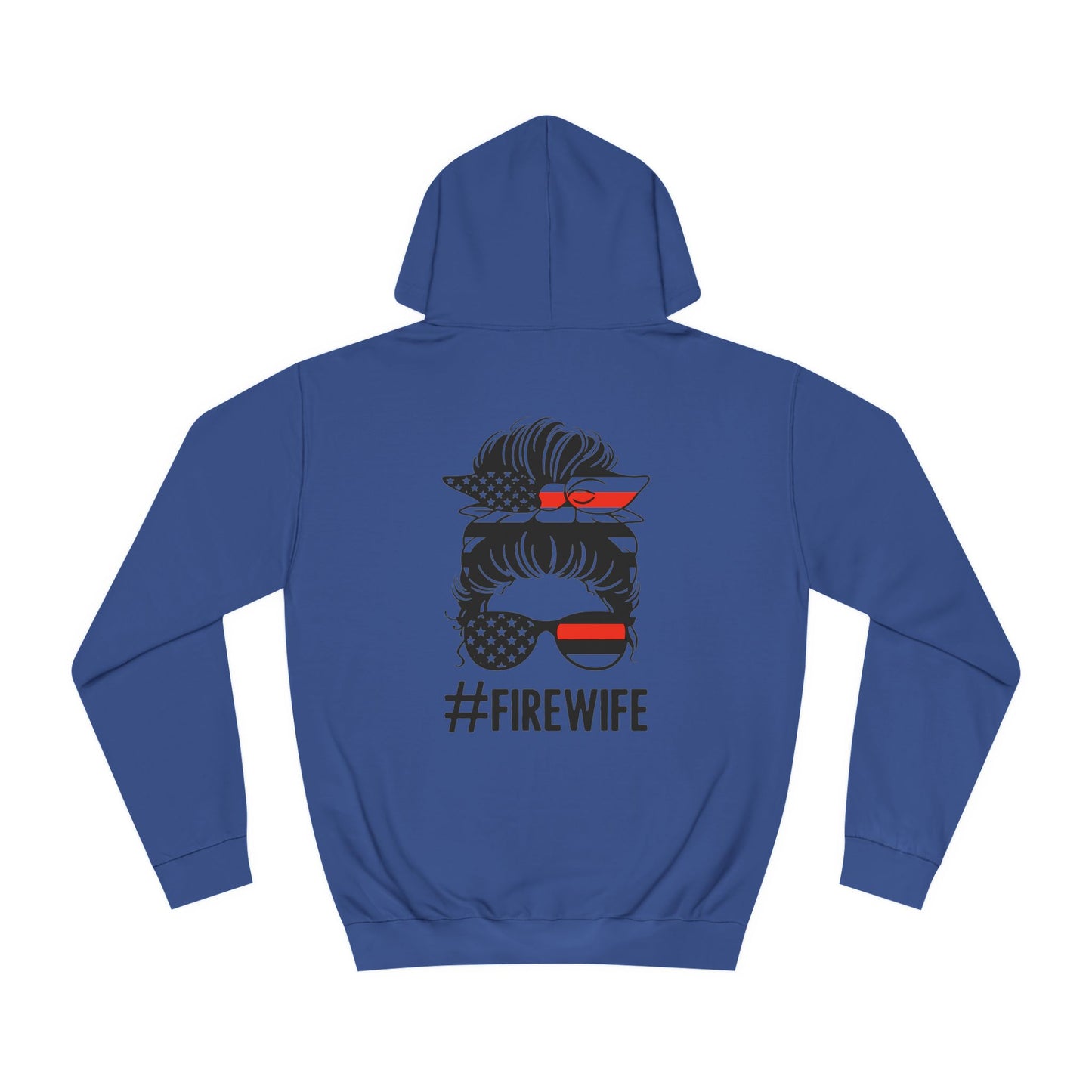 Firefighter Wife Unisex College Hoodie – Stylish Comfort for Celebrating Love & Dedication