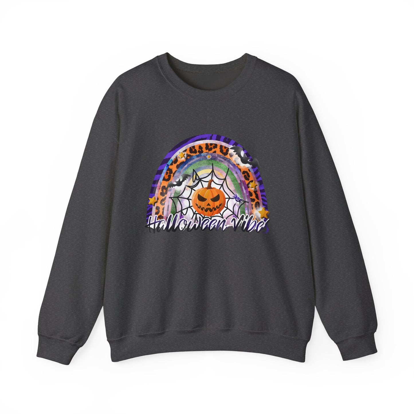 Halloween Vibes Crewneck Sweatshirt | Unisex Autumn Apparel, Cozy Fall Fashion, Halloween Gifts, Spooky Season Outfit, Pumpkin Sweatshirt