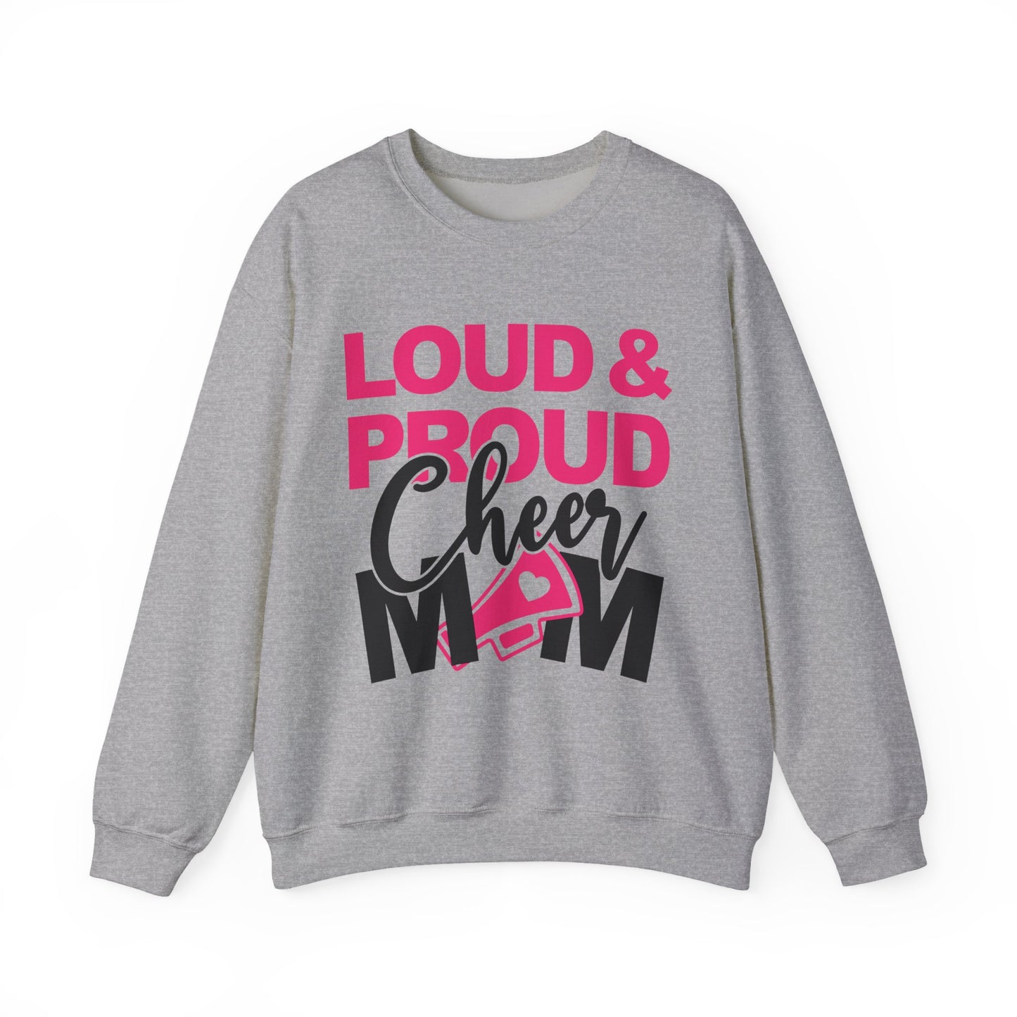 Loud & Proud Cheer Mom Sweatshirt - Unisex Heavy Blend™ Crewneck, Cheerleading Gift, Mom Sweatshirt, Team Spirit Wear, Comfortable [...]