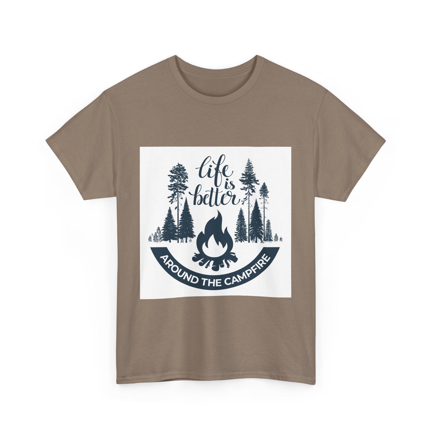 Unisex Camping Tee - "Life is Better Around the Campfire"