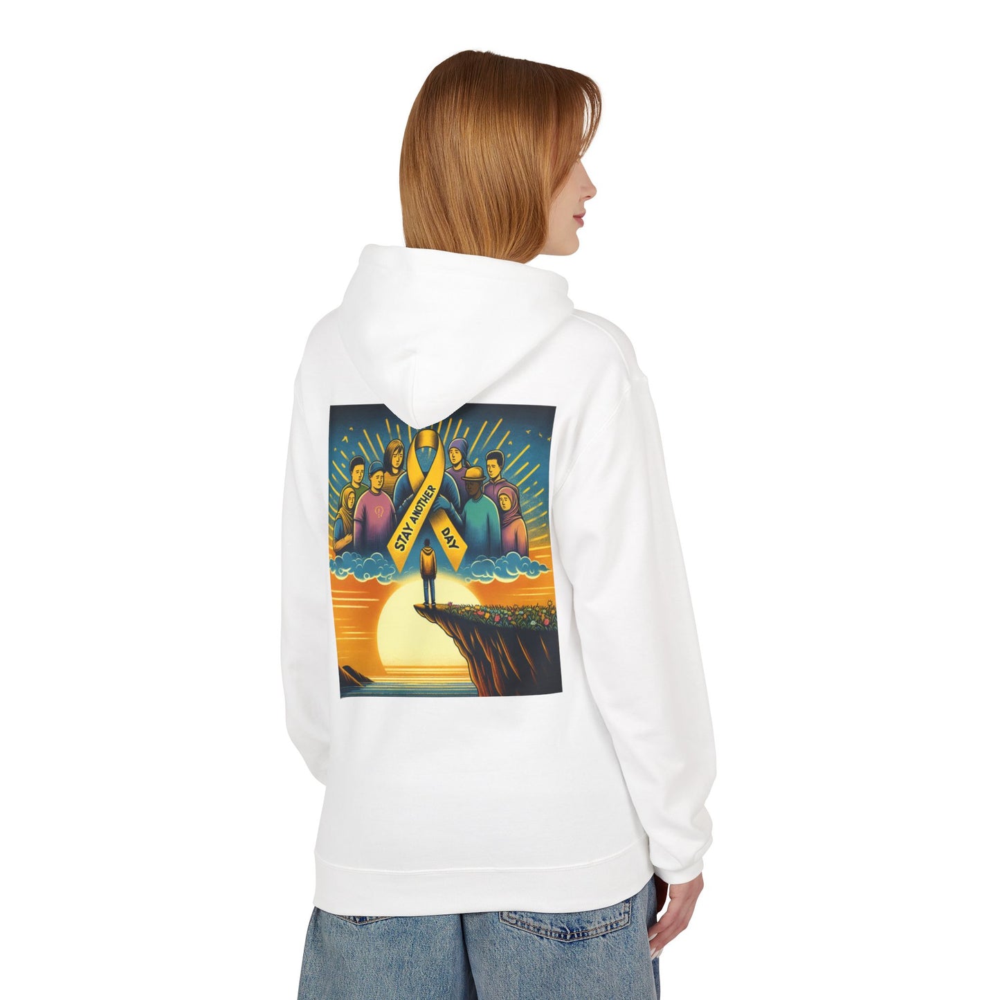 Stay Another Day Hoodie, Inspirational Fleece Sweatshirt, Unisex Gift, Motivational Apparel, Casual Hoodie for Everyday Wear