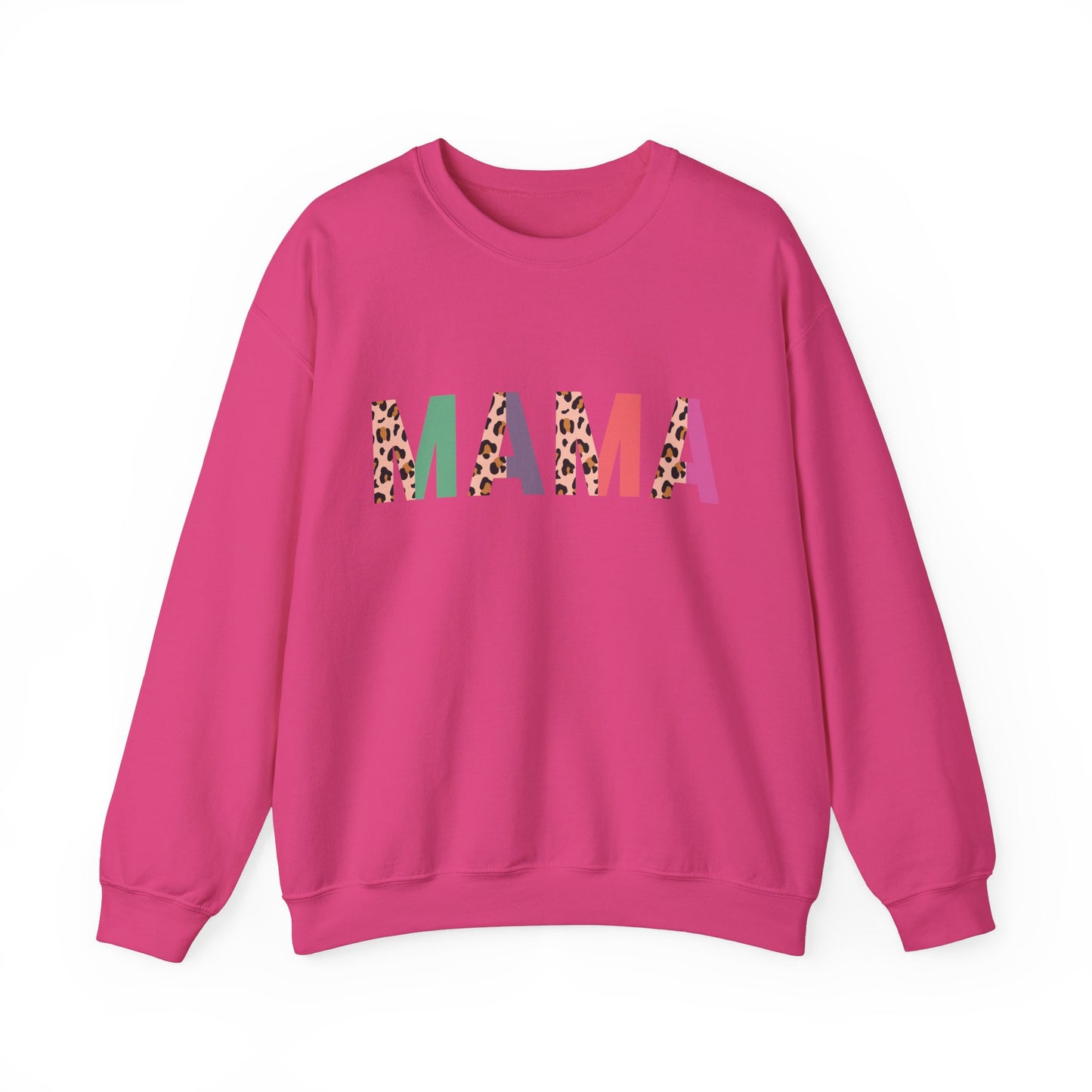 Mama Leopard Print Unisex Crewneck Sweatshirt