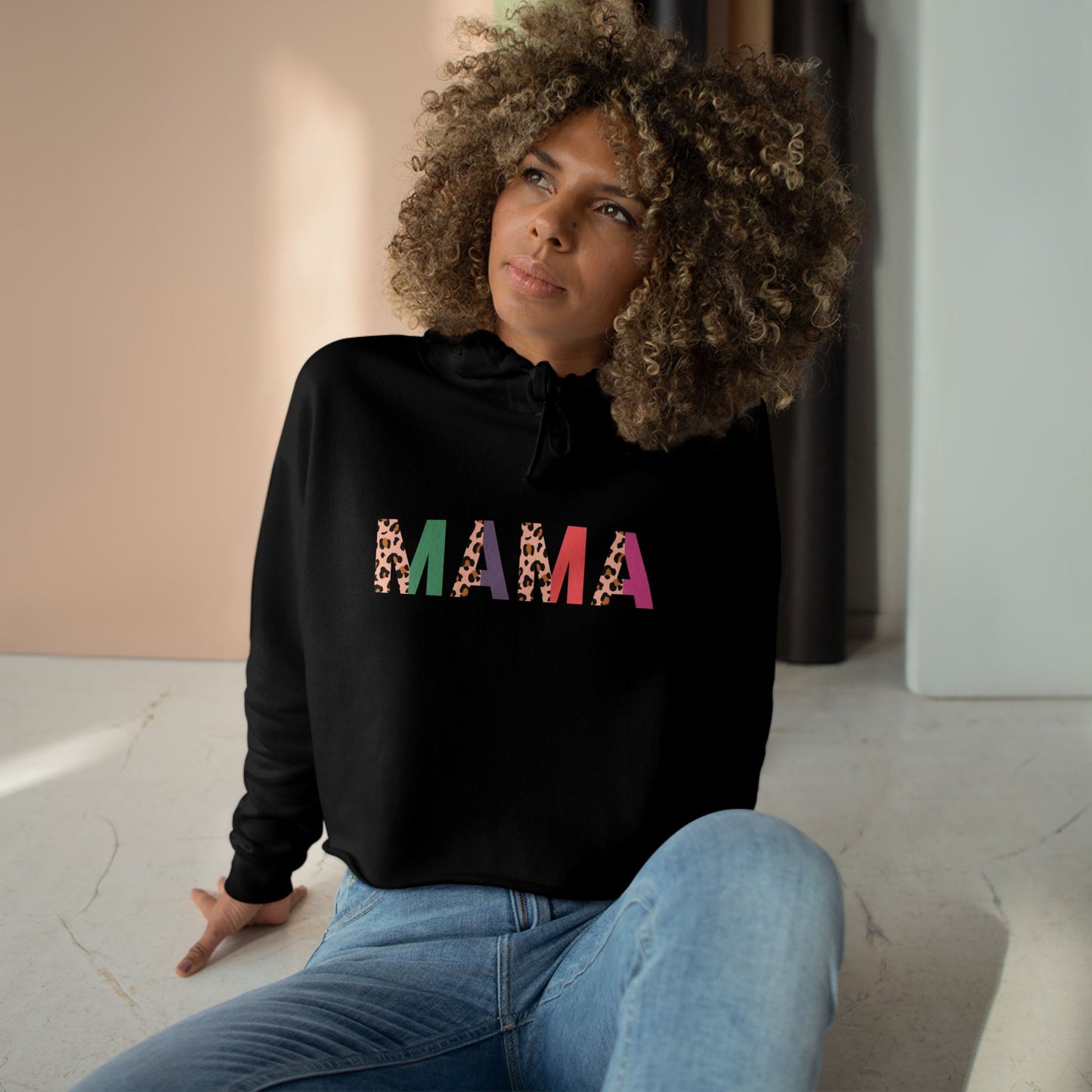 Mama Crop Hoodie - Stylish & Comfortable Sweatshirt for Moms