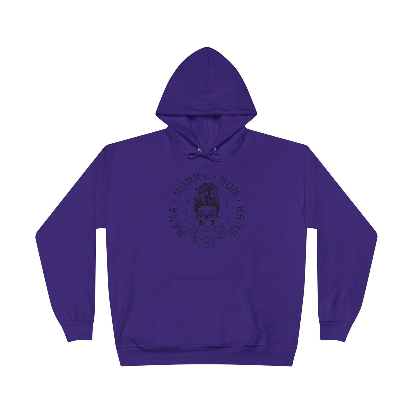 Skull Mom Hoodie - Unisex Eco-Friendly Pullover Sweatshirt for Mothers