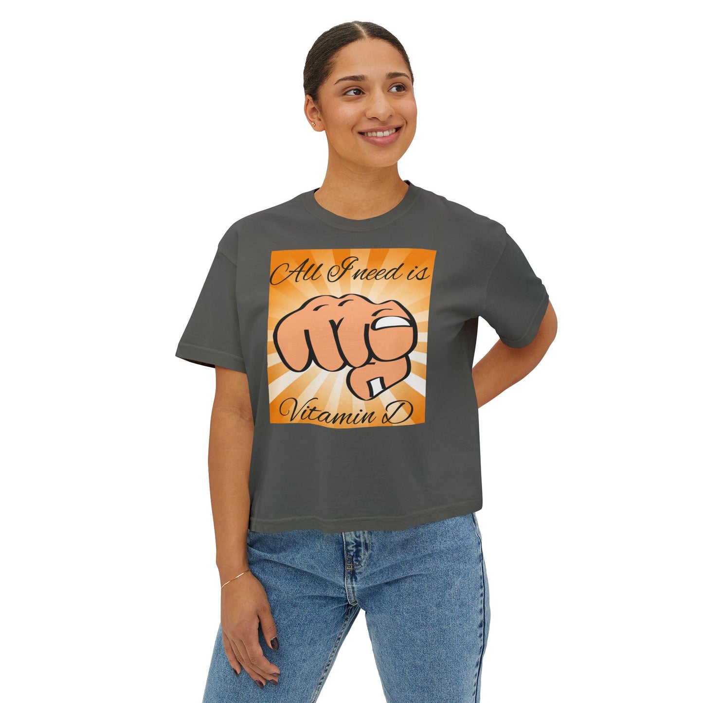 Vitamin D Women's Boxy Tee - Perfect for Sun Lovers