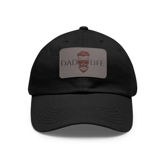 Dad Hat with Leather Patch (Rectangle) (Copy)