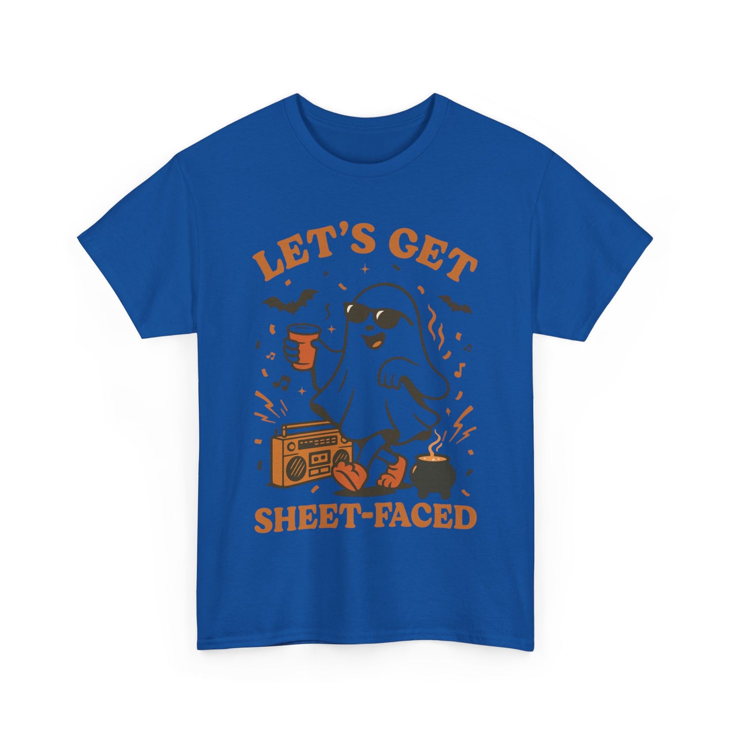 Ghost Party Tee, Halloween Shirt, Unisex Heavy Cotton Tee, Fun Graphic T-Shirt, Casual Wear, October Festivity Apparel