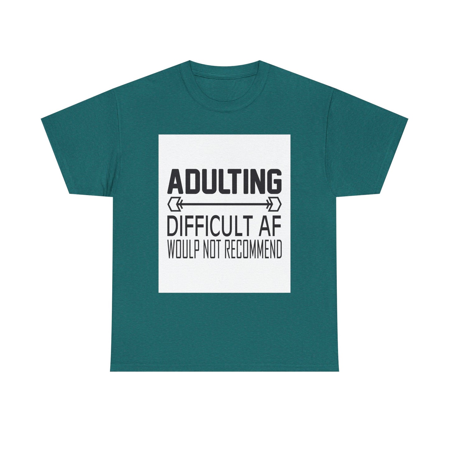Adulting is Difficult Unisex Heavy Cotton Tee - Humorous T-Shirt for Young Adults