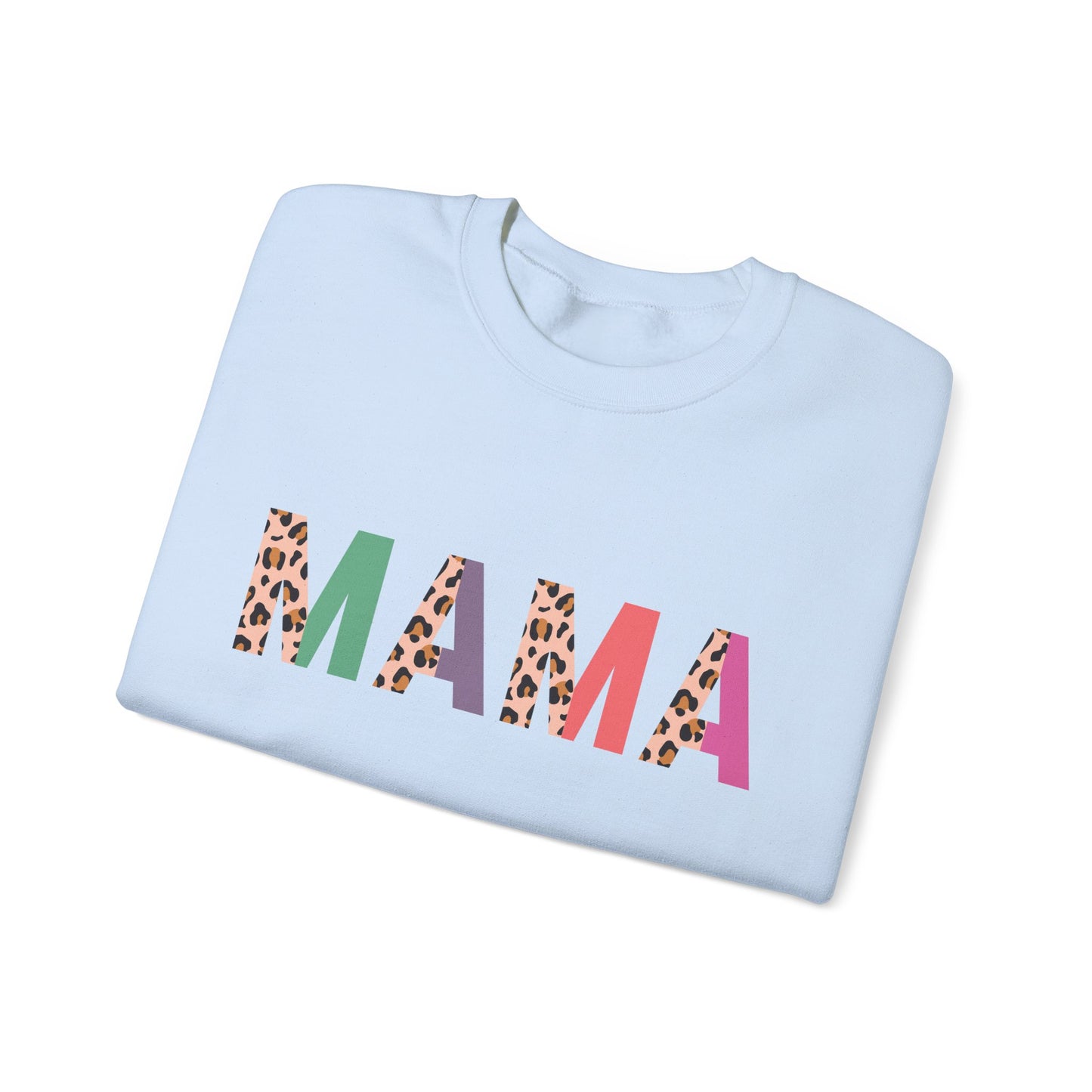 Mama Leopard Print Unisex Crewneck Sweatshirt