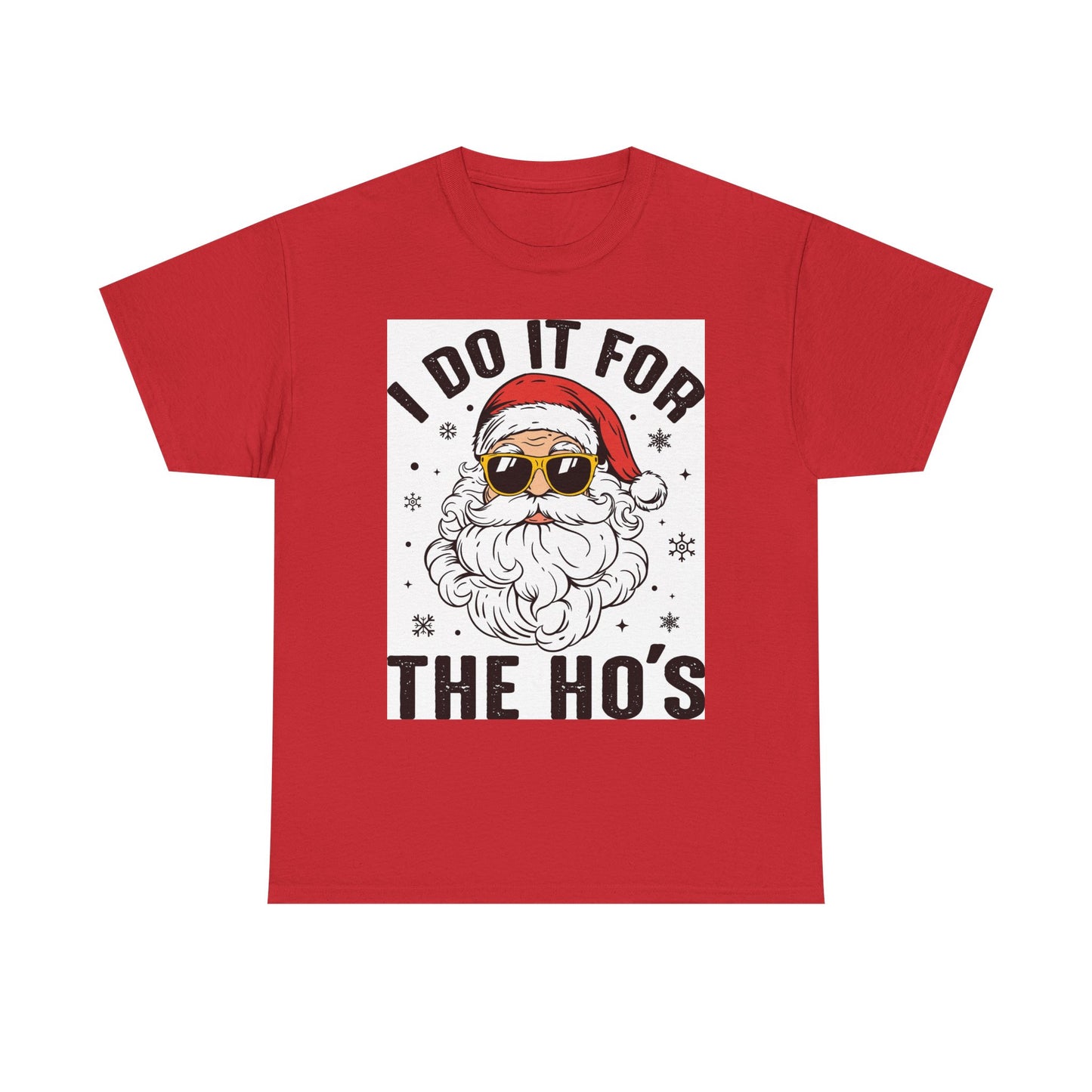 Funny Christmas T-Shirt, Unisex Heavy Cotton Tee, Holiday Humor Tee, Gift for Santa Lover, Casual Christmas Shirt, Festive Party Tee