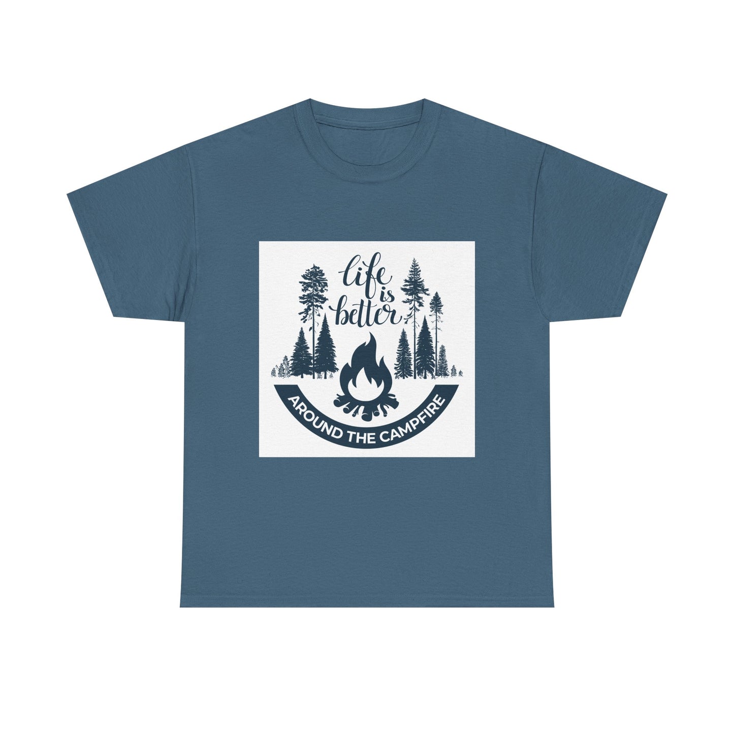 Unisex Camping Tee - "Life is Better Around the Campfire"