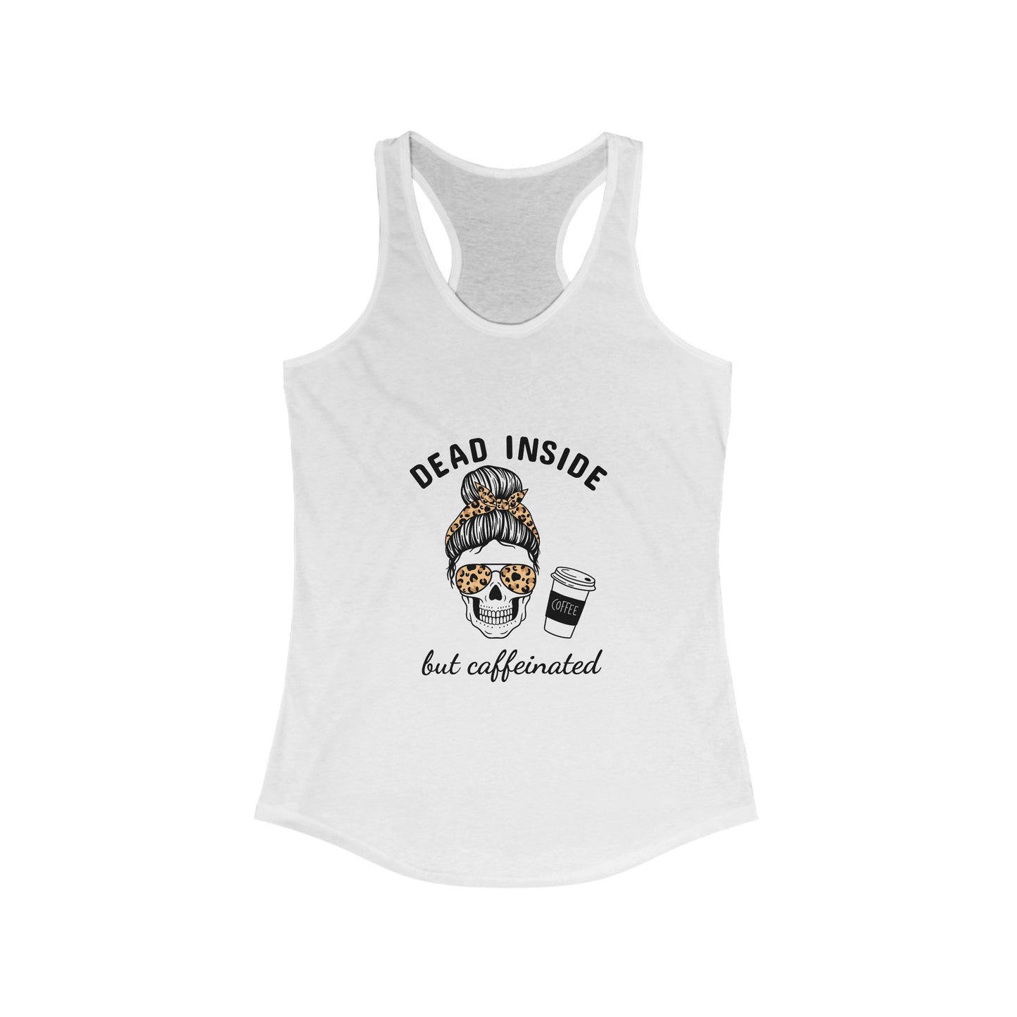 Caffeine Queen Racerback Tank – Perfect for Coffee Lovers