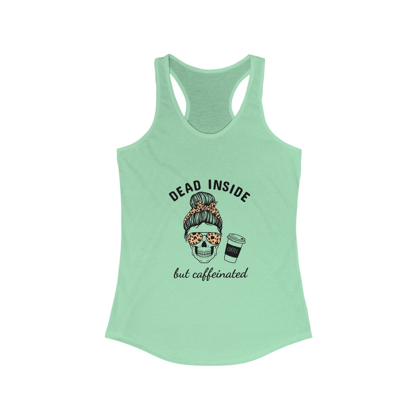 Caffeine Queen Racerback Tank – Perfect for Coffee Lovers