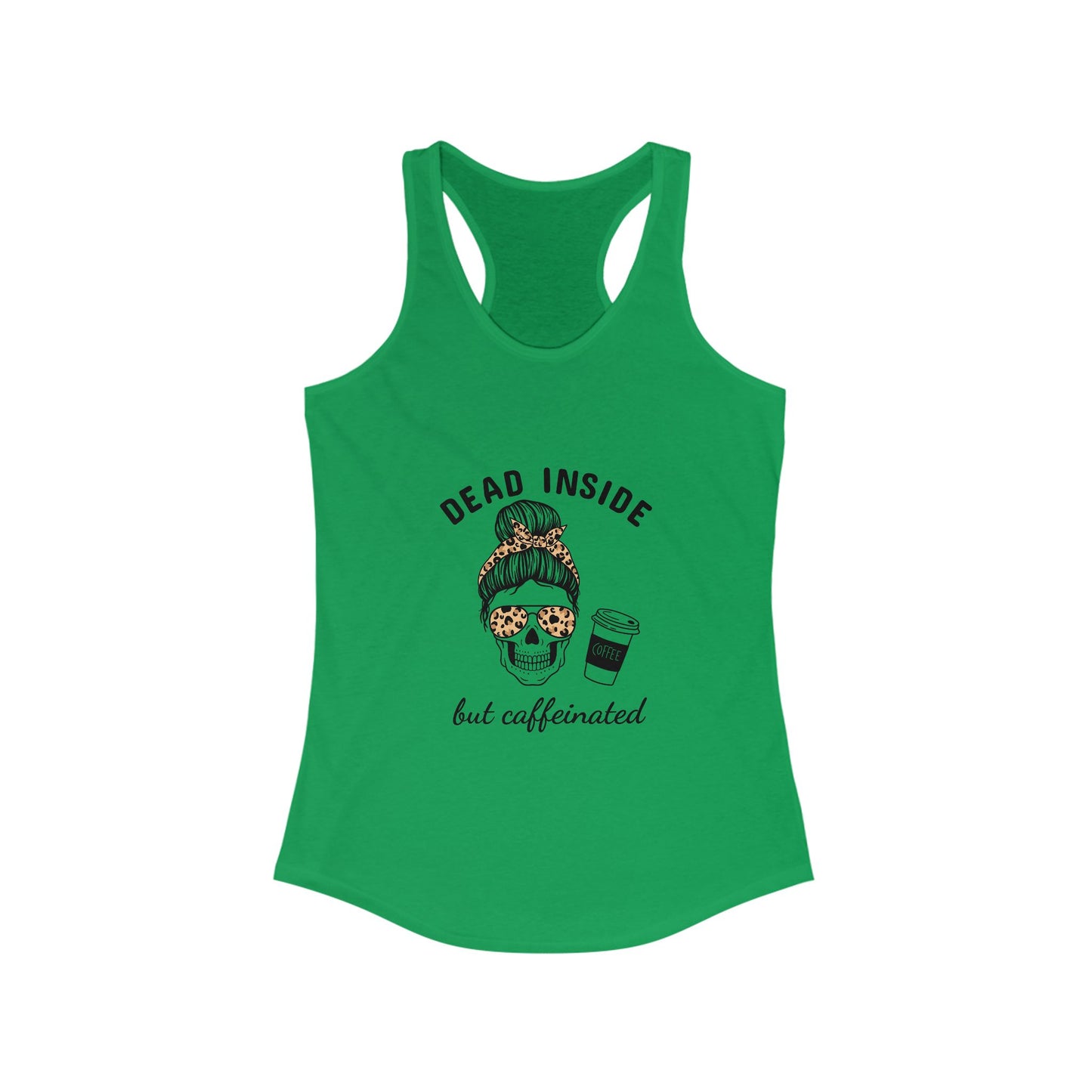 Caffeine Queen Racerback Tank – Perfect for Coffee Lovers