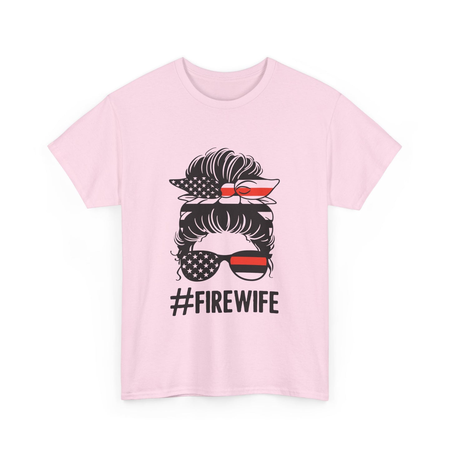 Firefighter Spouse Unisex Heavy Cotton Tee - #FIREWIFE Graphic Shirt