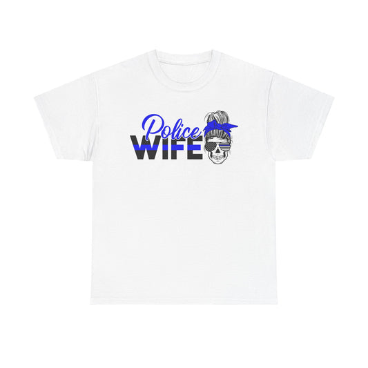 Police Wife Unisex Heavy Cotton Tee - Support Your Local Hero