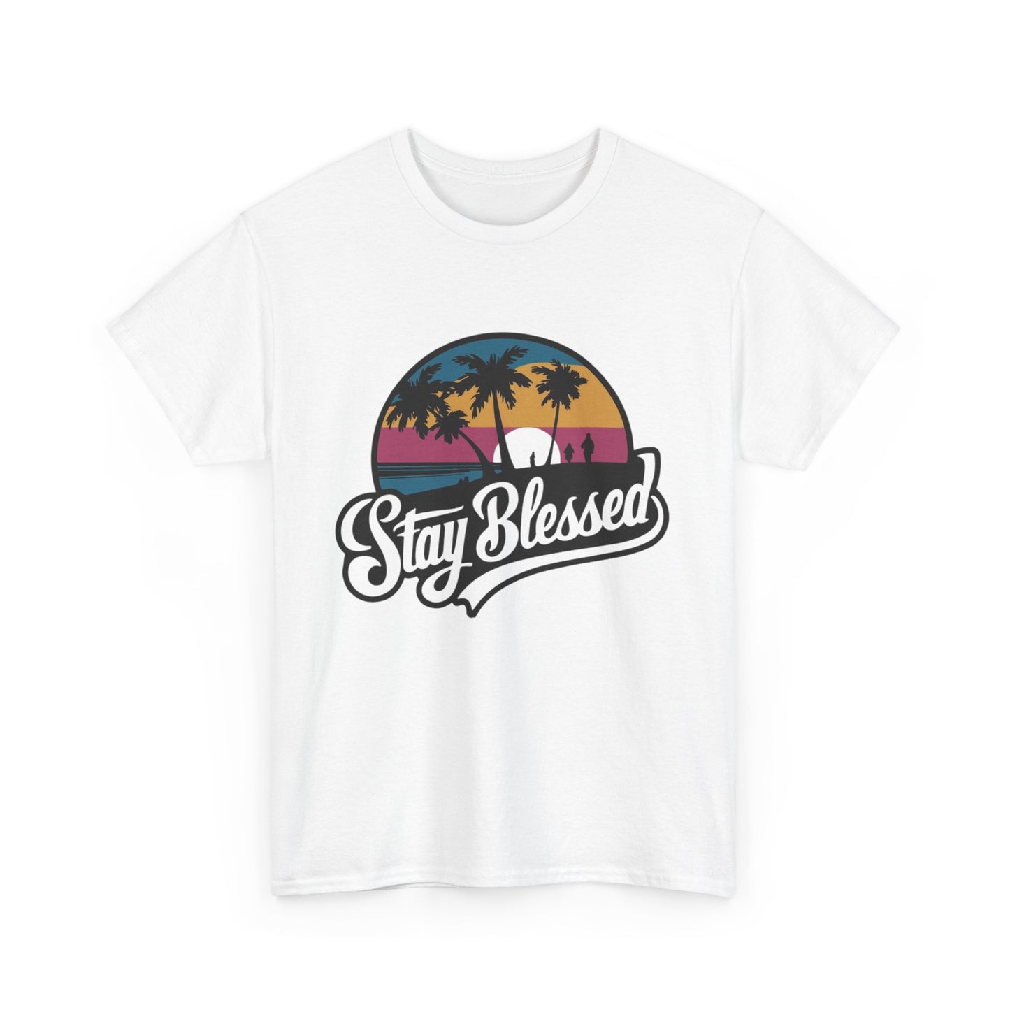 Stay Blessed Unisex Heavy Cotton Tee – Casual Comfort for Positive Vibes