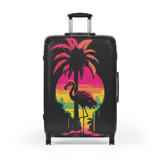 Tropical Flamingo Suitcase - Vibrant Travel Luggage for Adventurers