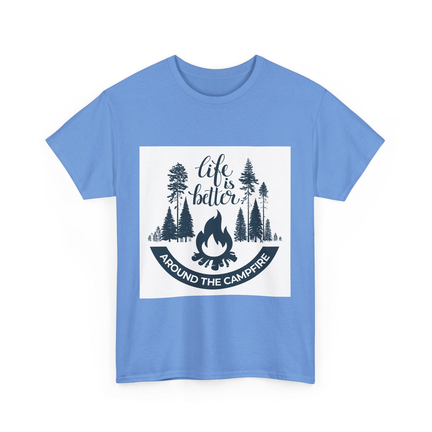 Unisex Camping Tee - "Life is Better Around the Campfire"