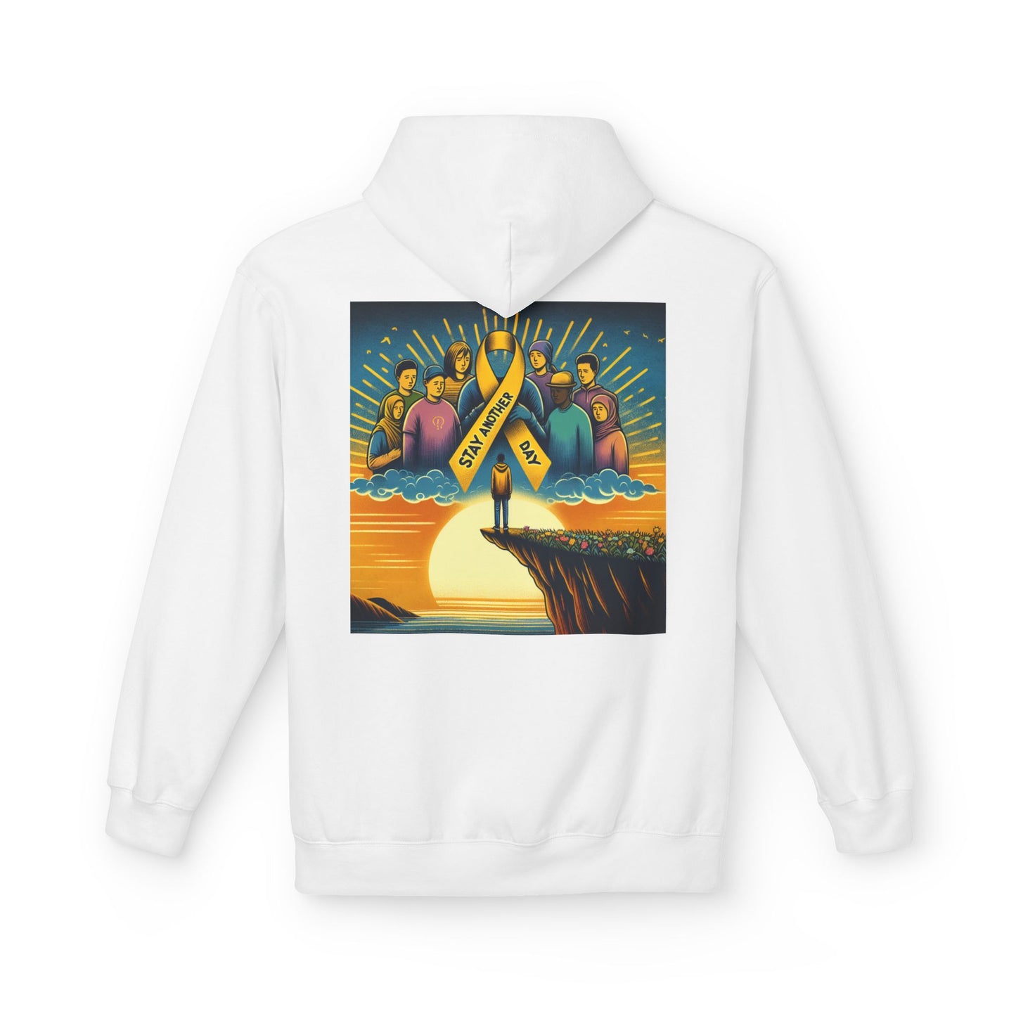 Stay Another Day Hoodie, Inspirational Fleece Sweatshirt, Unisex Gift, Motivational Apparel, Casual Hoodie for Everyday Wear