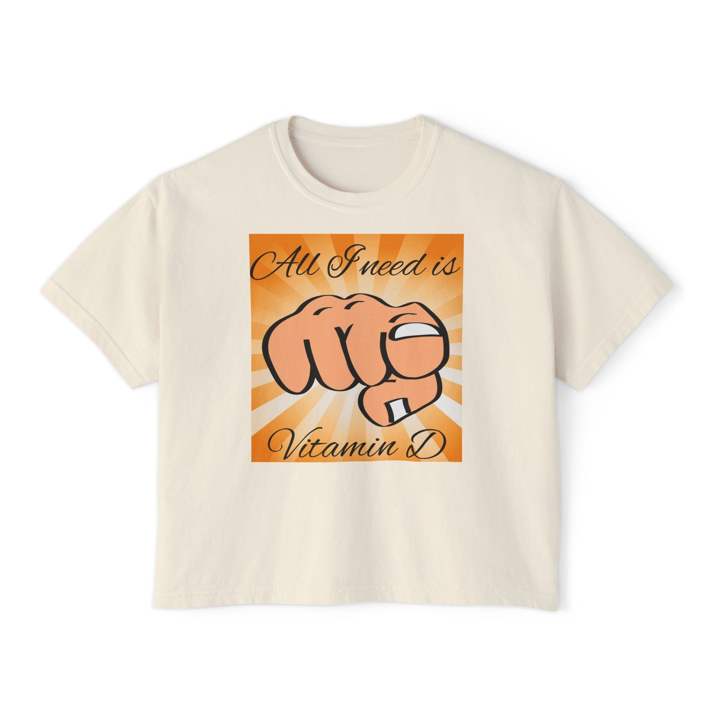 Vitamin D Women's Boxy Tee - Perfect for Sun Lovers