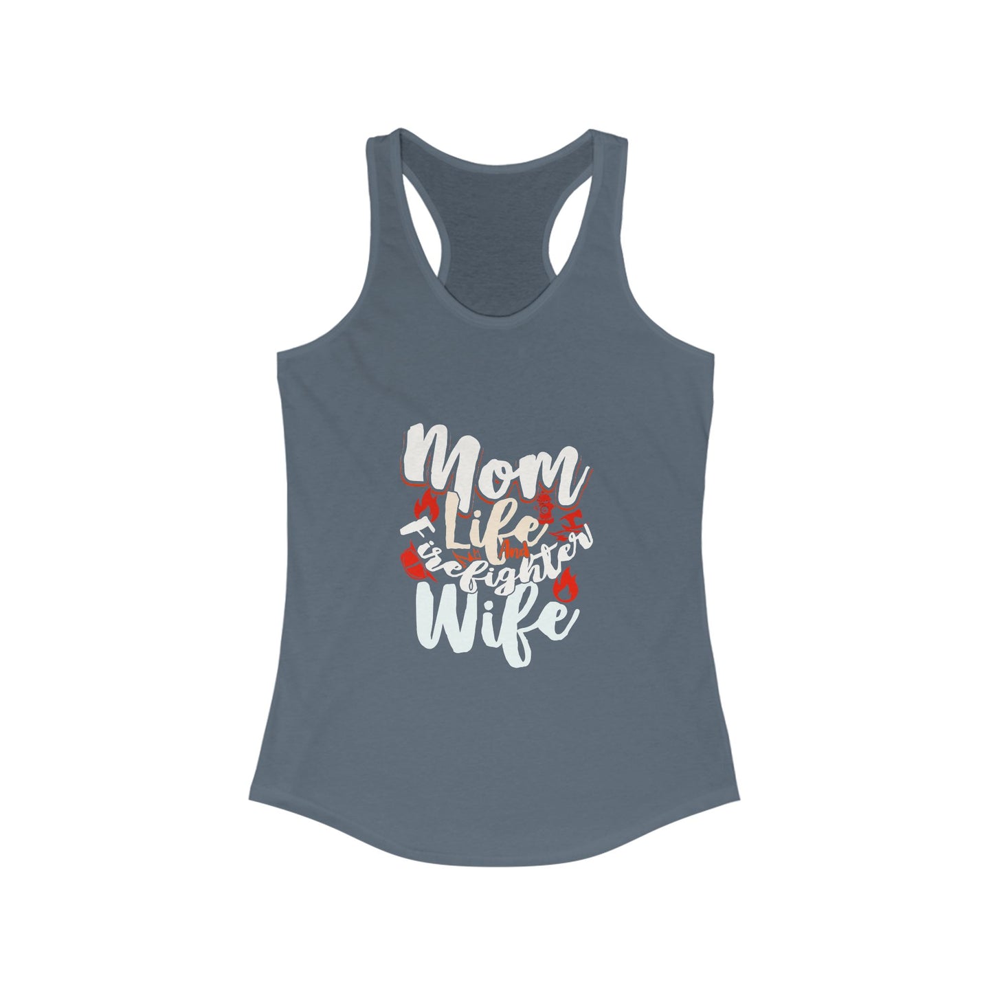 Mom Life Racerback Tank Top - Perfect Gift for Wives - Lightweight Summer Top