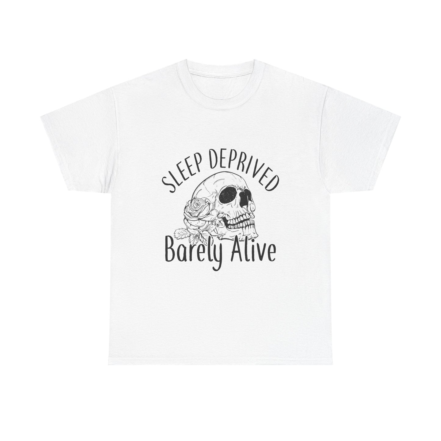 Sleep Deprived Skull Graphic Unisex Cotton Tee