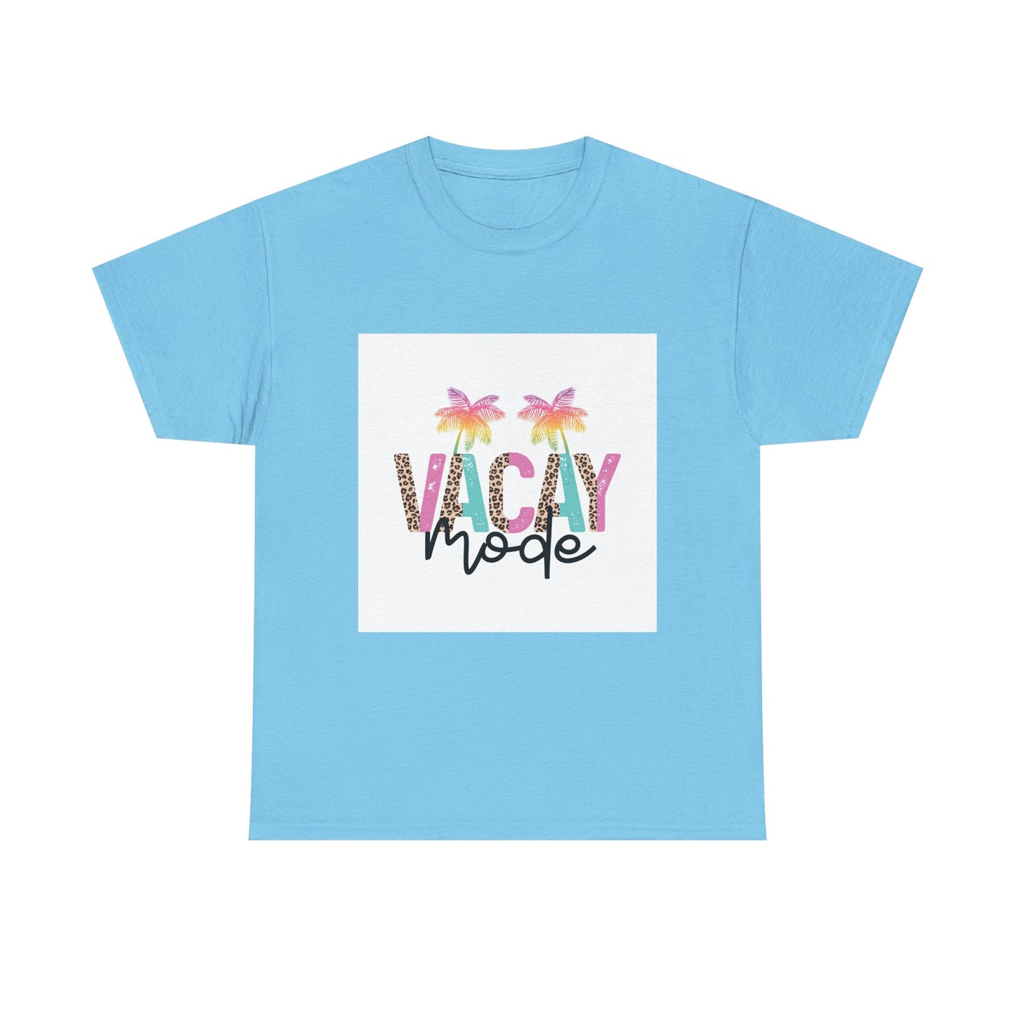 Vacay Mode Unisex Heavy Cotton Tee - Summer Vibes Tee for Travel Enthusiasts